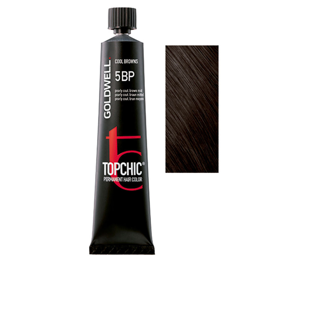 60 ml tube of 5BP permanent cream hair colour in brown, precision tint
