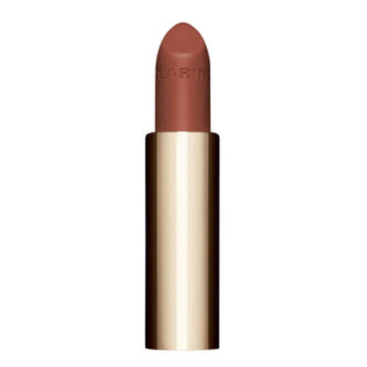 Refillable 3.5 g luminous lipstick in silver case, glossy sheer finish