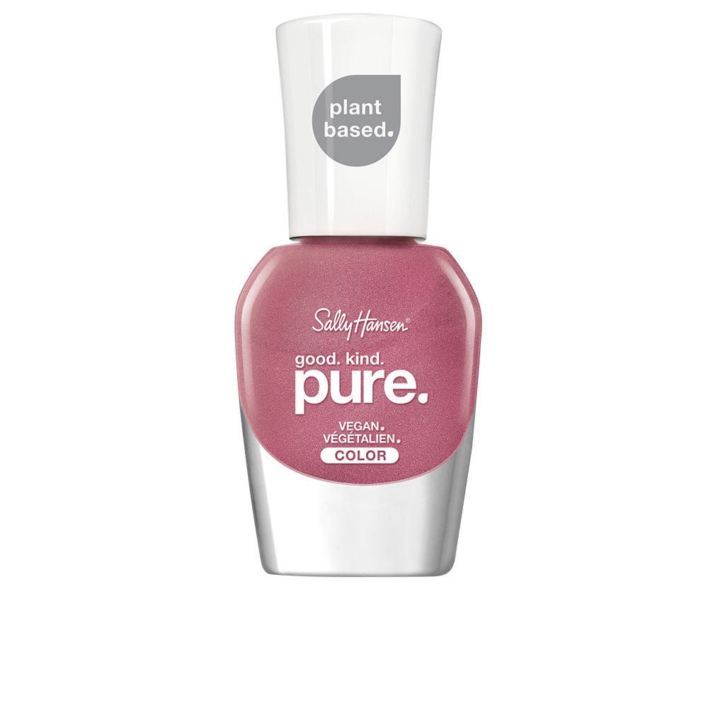 10 ml pink sapphire nail polish with recycled cap and plant-bristle brush