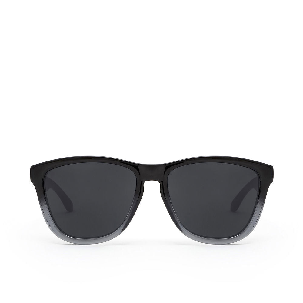 Black square unisex sunglasses with polarised lenses, 54mm lenses, nylon frame