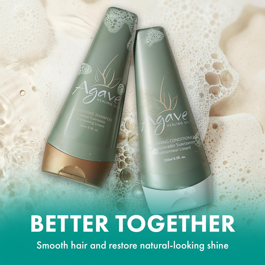 250 ml bottle of sulphate-free agave smoothing shampoo for Unisex use