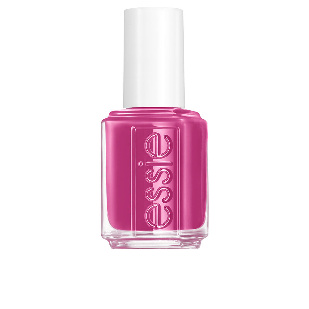 Bottle of lagoon-blue cream nail polish, 13.5 ml, rounded brush visible