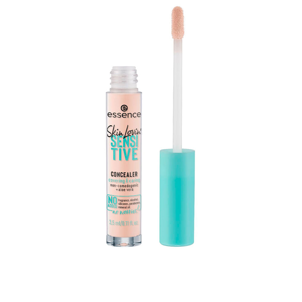 Small 3.5 ml tube concealer in shade 05-fair, cream texture, vegan label