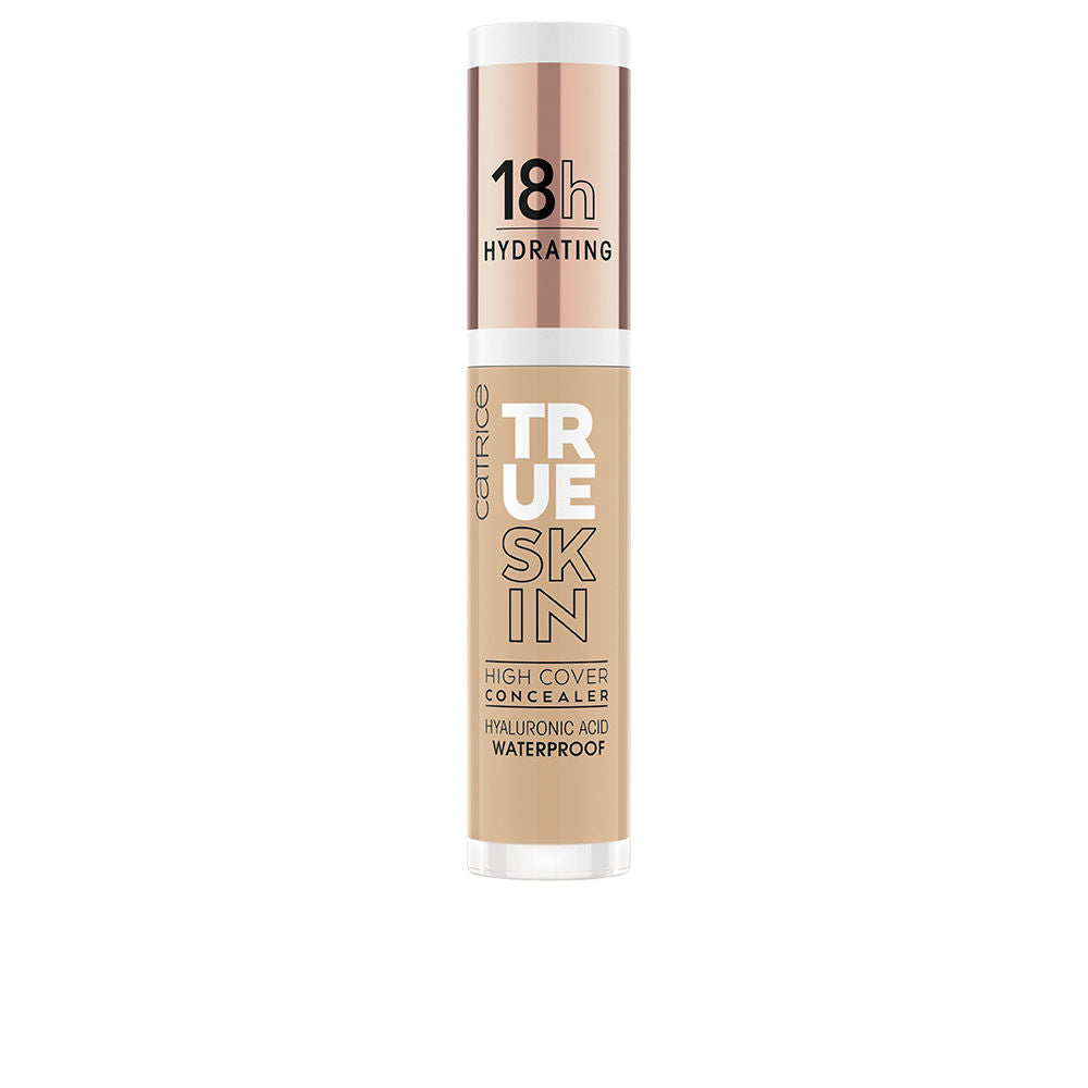 Small 4.5 ml tube concealer, warm olive shade, smooth creamy finish