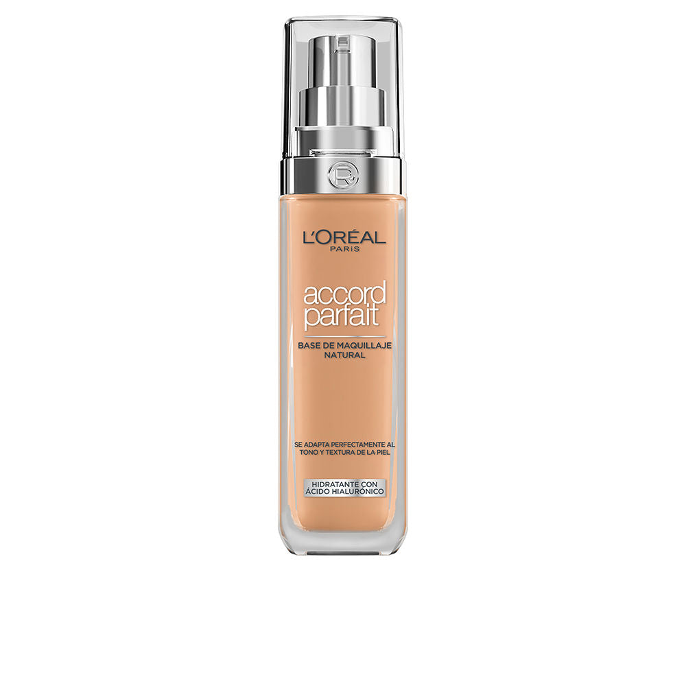 30 ml hyaluronic medium-coverage foundation bottle, natural-matte finish, Unisex