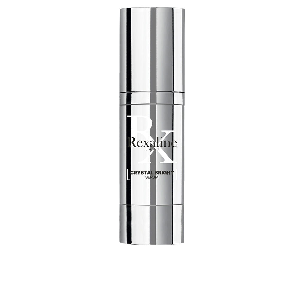 30 ml clear serum bottle with pale beige formula, pump dispenser
