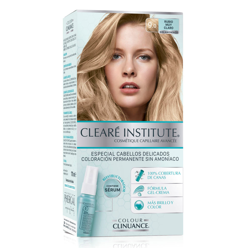 Tube and developer bottle of ammonia-free permanent hair colour, light blonde shade