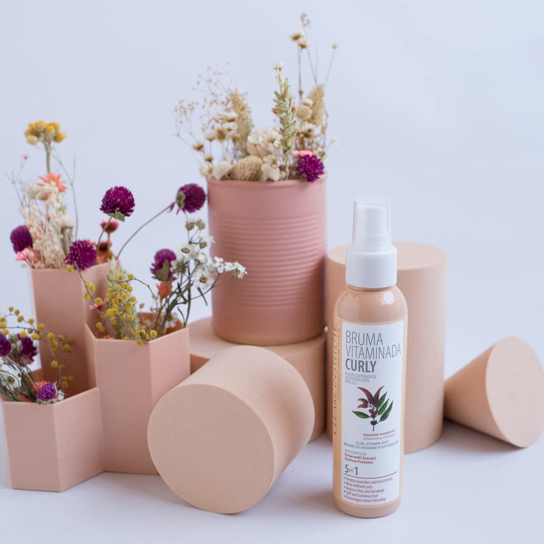 125 ml clear spray bottle for curly hair; hydrating curl mist