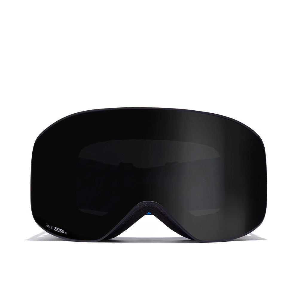 Hawkers Matte black large single-lens ski goggles with curved lens, foam nose padding and branded text