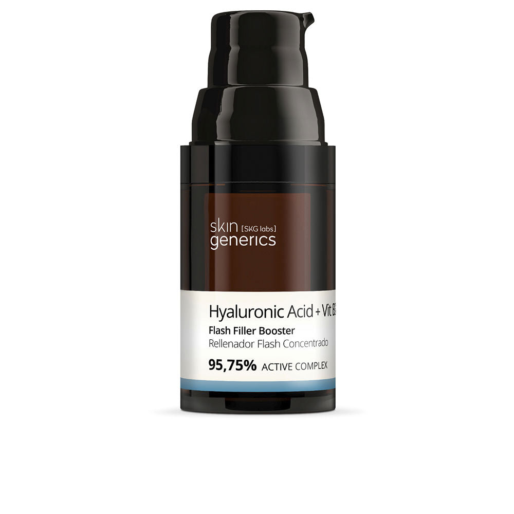 20 ml clear serum bottle; pale golden fluid and minimalist label