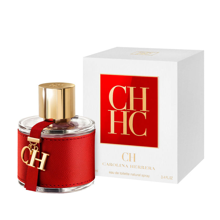 Leather-wrapped perfume bottle with golden cap, 50 ml, Floral Oriental scent