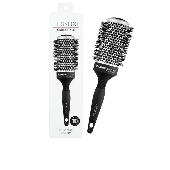 53 mm ceramic round brush with nylon bristles and lightweight handle