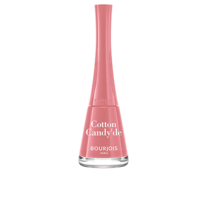 9 ml pale pink‑beige nail polish bottle with fan brush, cream finish