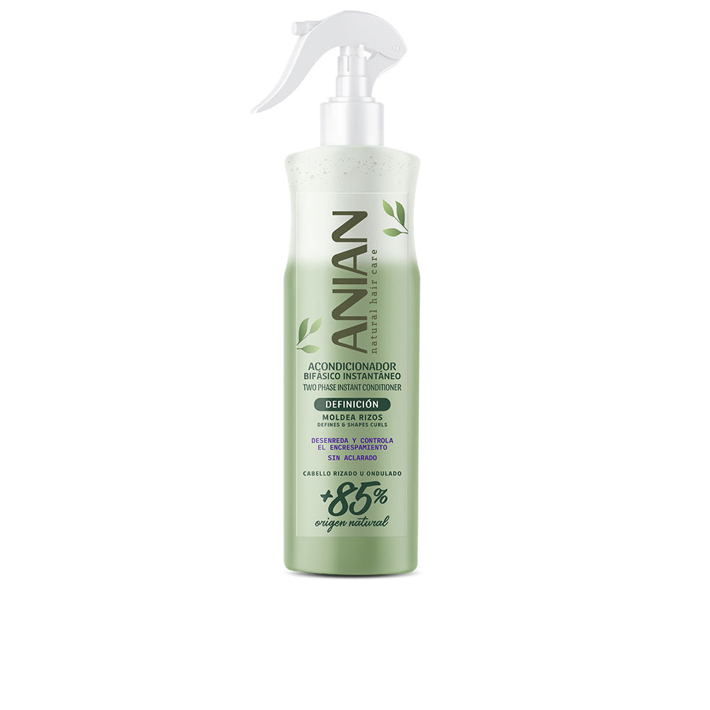 400 ml two‑phase conditioner bottle for curly hair, silk and keratin formulation