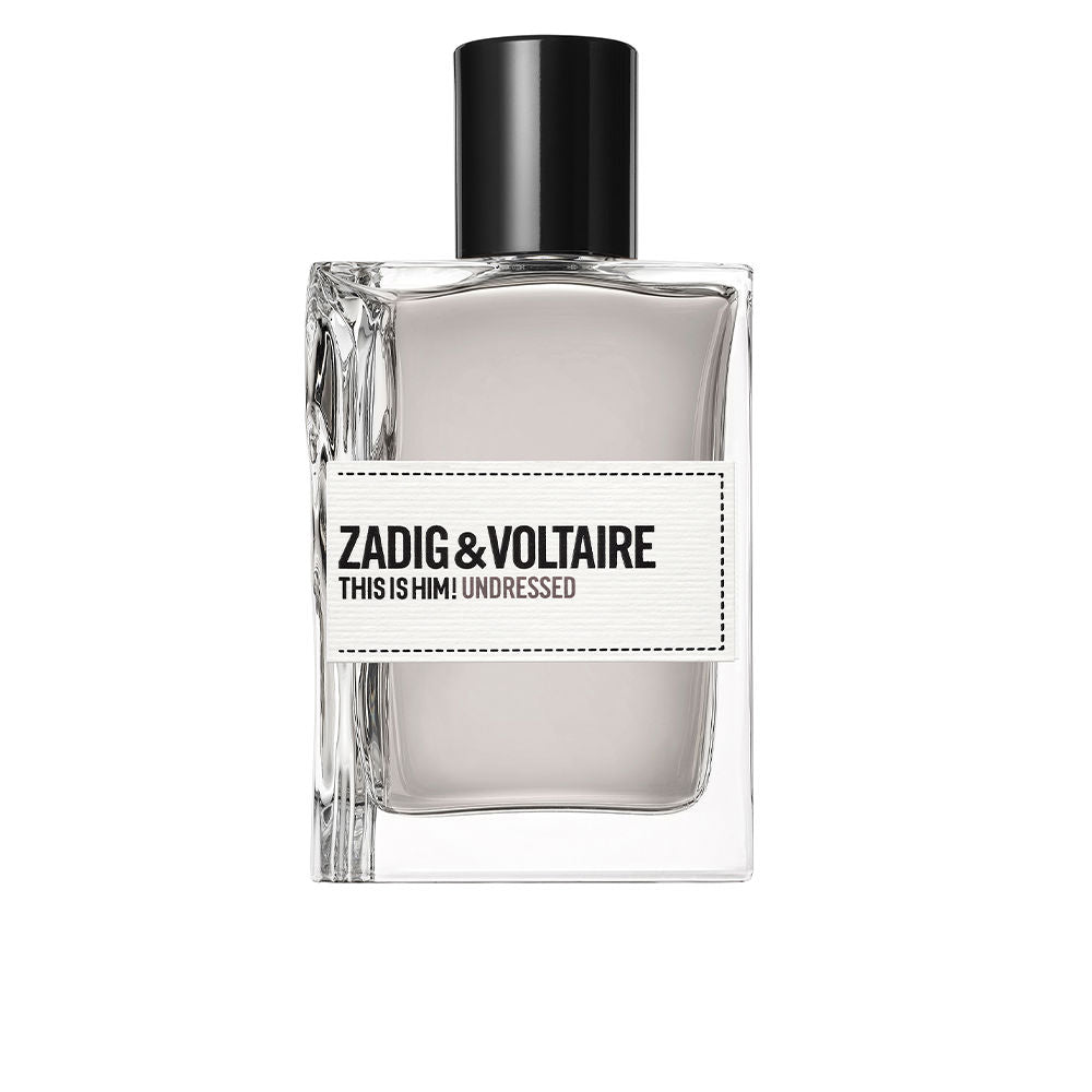 Bottle of This is Him! Undressed by Zadig & Voltaire, woody-amber men's fragrance.