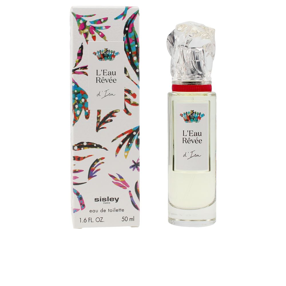 50 ml clear glass eau de toilette bottle with recyclable paper sleeve, jasmine-inspired scent