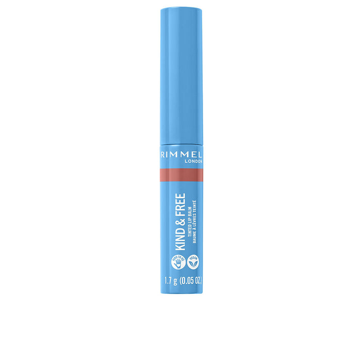 Small apricot-tinted lip balm stick, 1.7 g, creamy finish, recyclable-ready packaging