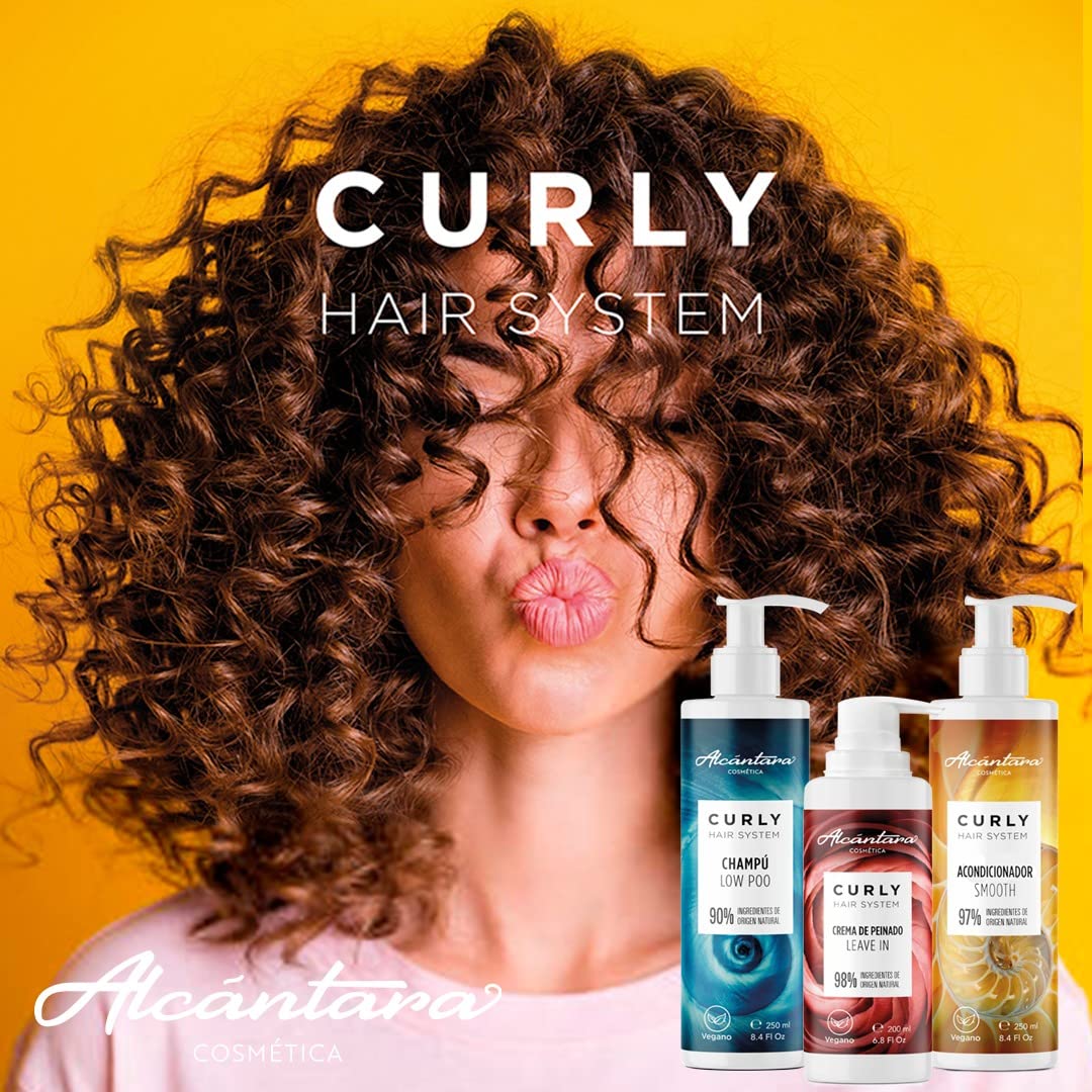 1,000 ml cream low‑poo shampoo bottle for curly hair, hydrating formula