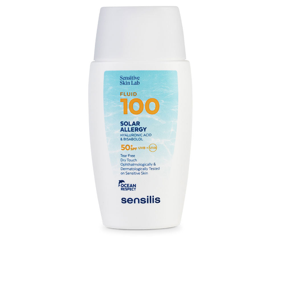 40 ml ultrafluid SPF 50+ facial sunscreen bottle, lightweight fluid packaging
