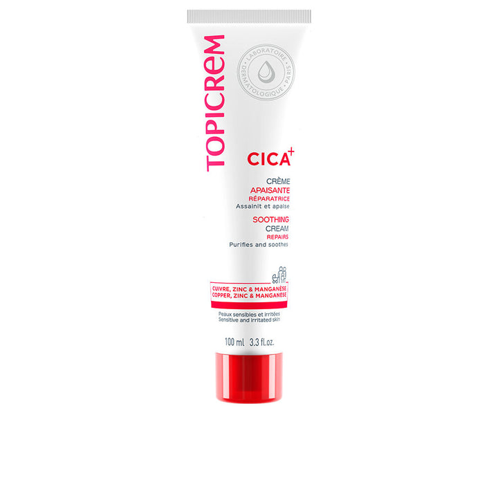 Tube of lightweight cica repair cream, 100 ml, soothing formula
