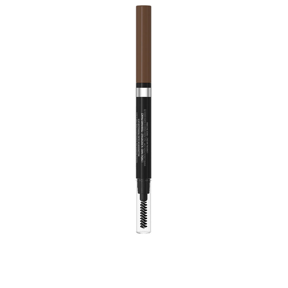 Slim triangular eyebrow pencil, light brunette shade, 1 ml, travel size
