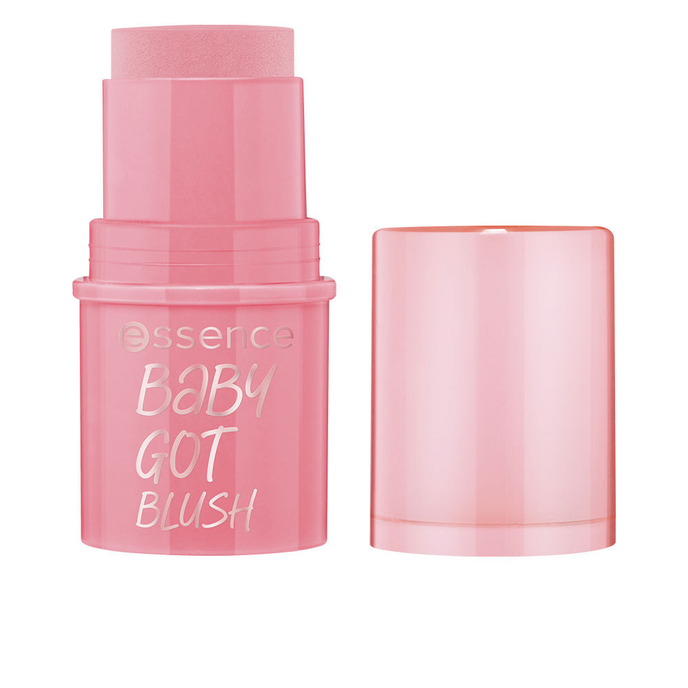 Slim cream blush stick in rosy pink, retractable, 5.5 g packaging