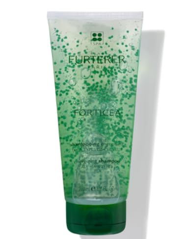 200 ml clear gel fortifying shampoo bottle, silicone-free, for Unisex use