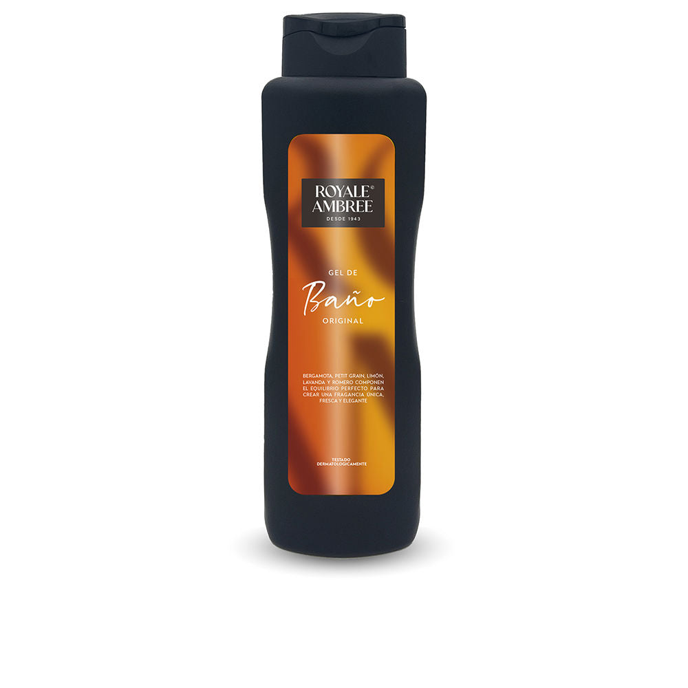 750 ml amber-coloured creamy shower gel bottle, Unisex bath product