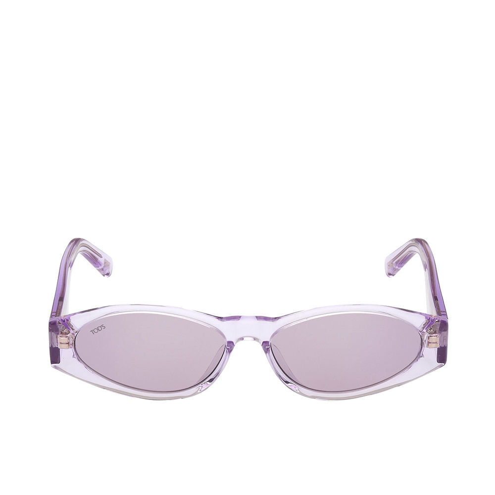 Gloss lilac oval sunglasses with violet lenses, 57 mm diameter, 140 mm temples