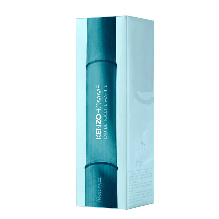 Translucent blue-green 60 ml spray bottle; marine, woody men&