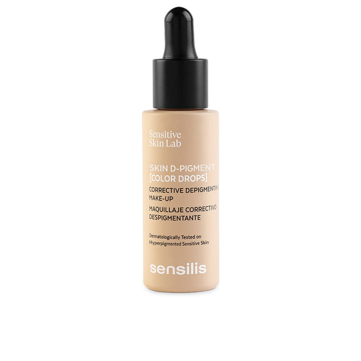 30 ml beige corrective liquid tint bottle with dropper, radiant finish