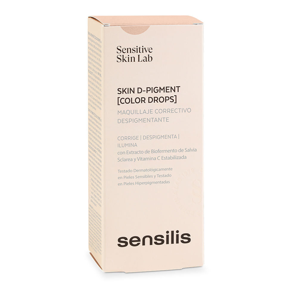 30 ml beige corrective liquid tint bottle with dropper, radiant finish