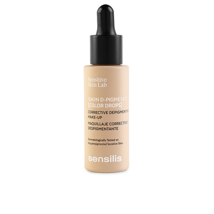 30 ml tube of peach-rose pigment drops, liquid corrective foundation
