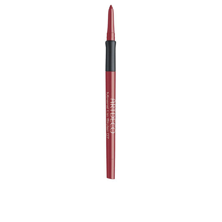 Slim mineral cream lipliner pencil with integrated sharpener, 0.4 g, warm red shade
