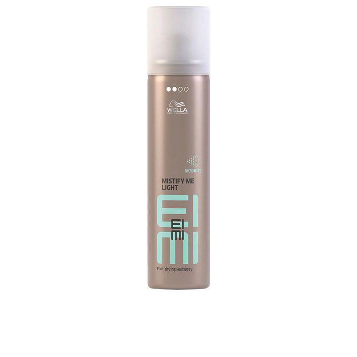 Slim aerosol bottle of light‑hold Micromist hairspray, 75 ml, ultra‑fine spray