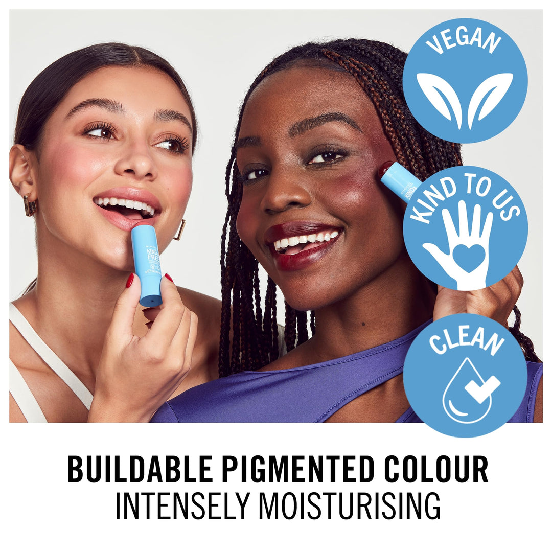 Slim 5 g rose-pink multi stick with creamy finish for eyes, lips and cheeks