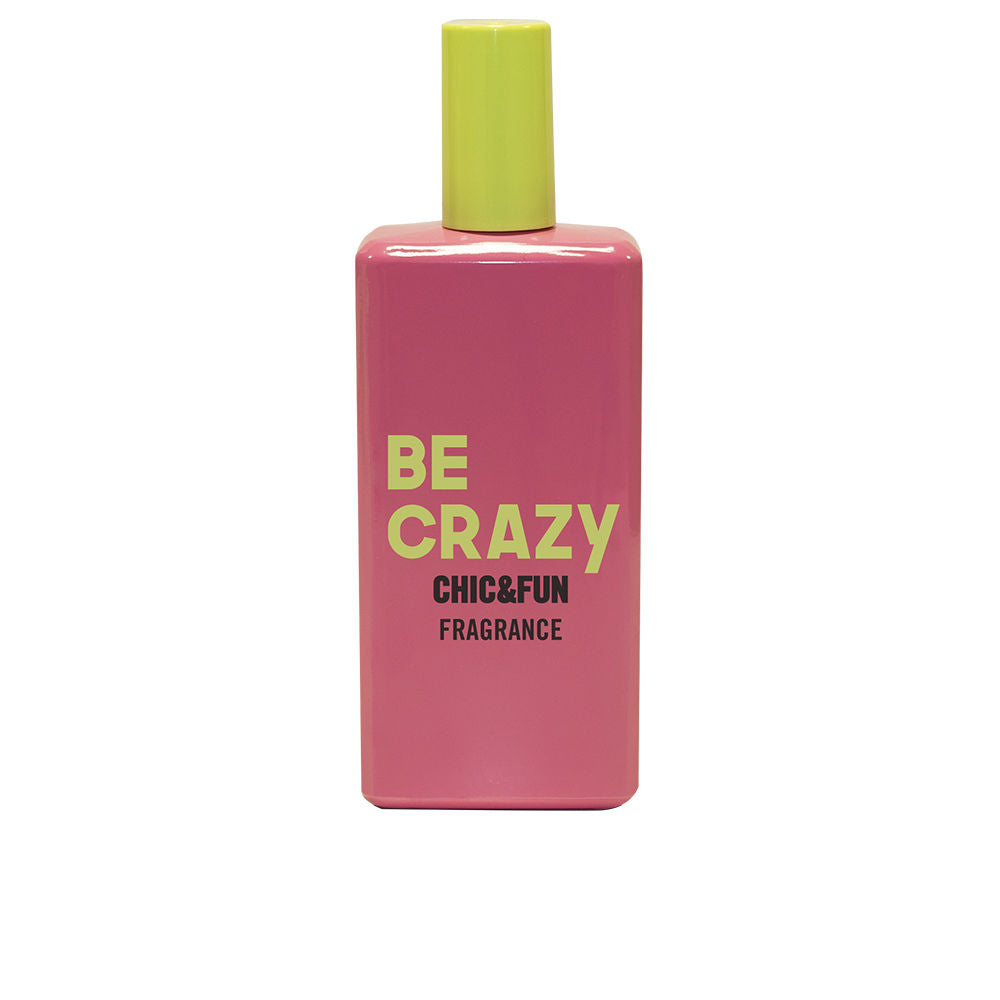 50 ml clear bottle of Chic & Fun Be Crazy Eau de Parfum with minimalist label