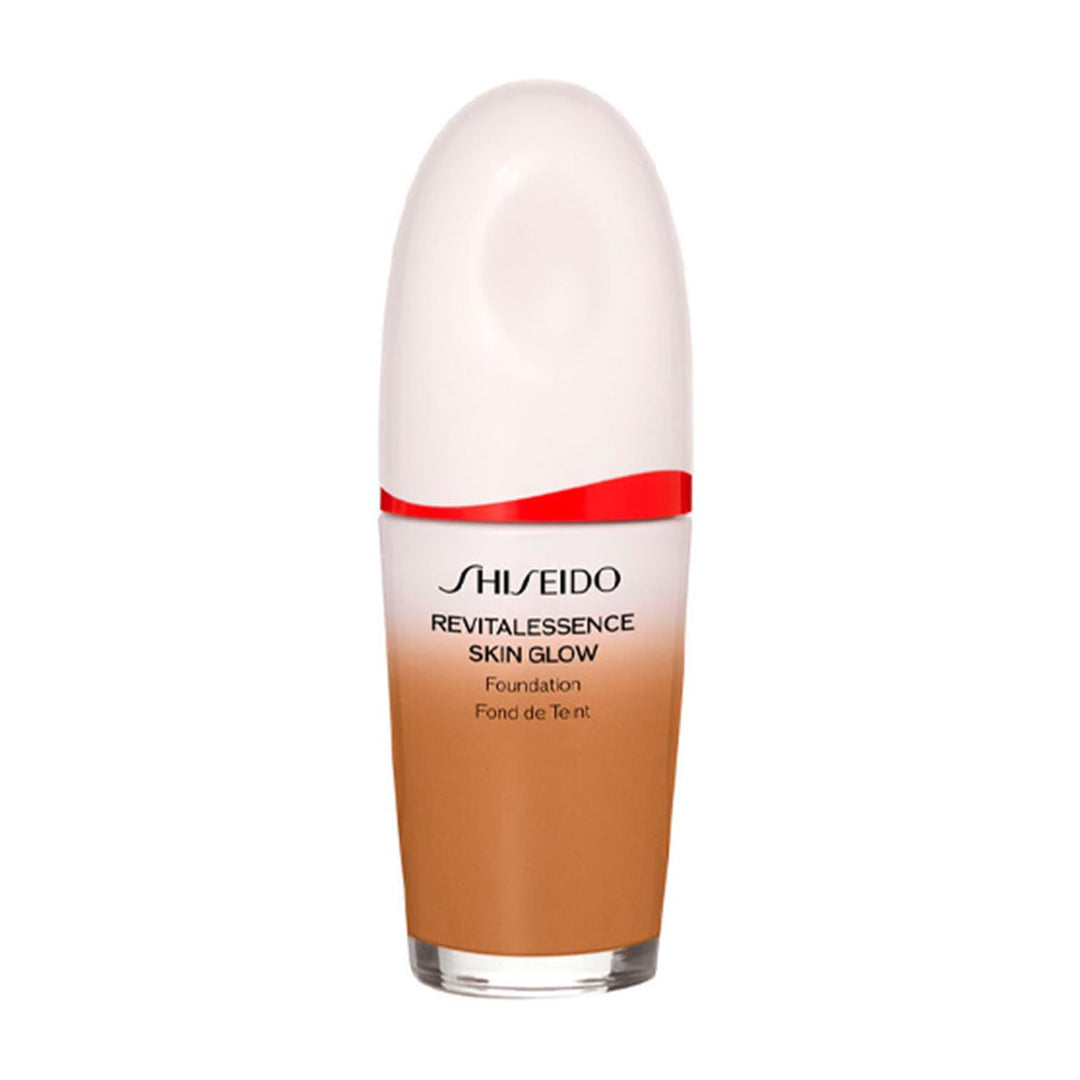 30 ml pump foundation in shade 420; liquid, dewy finish, Unisex