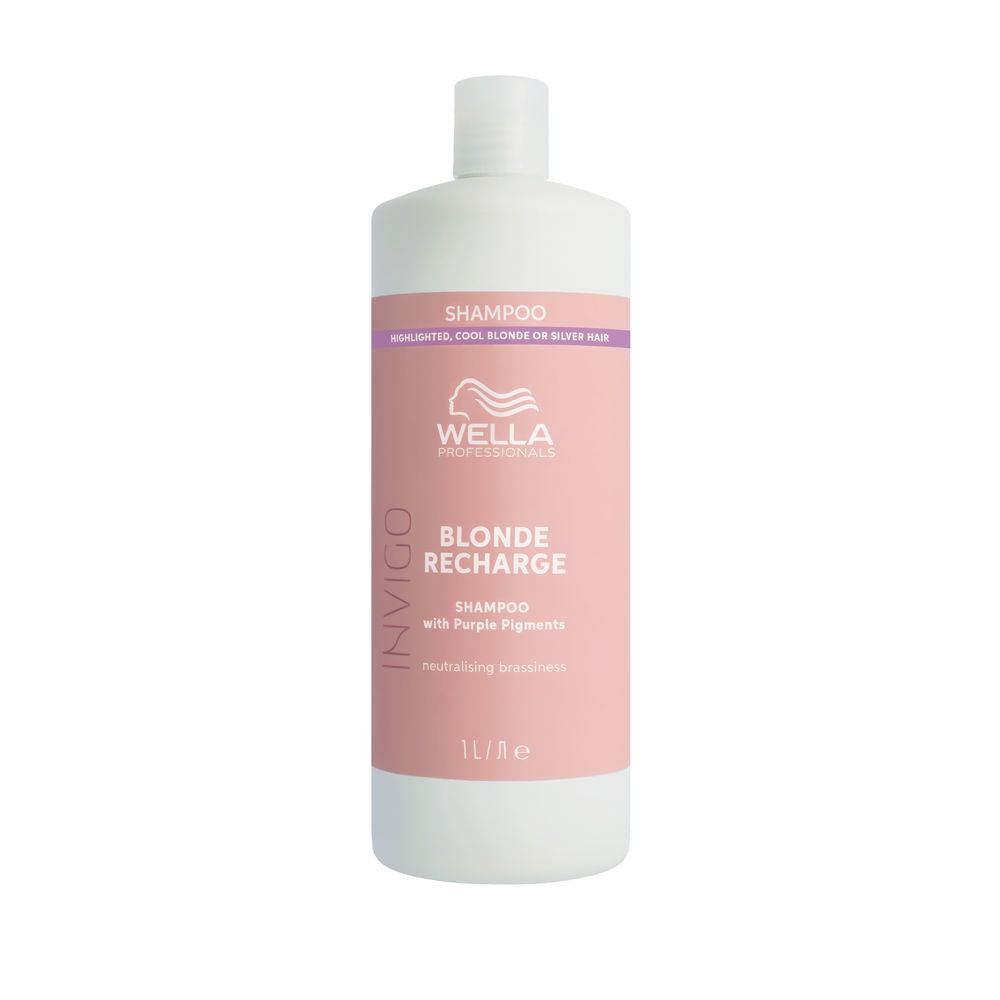 1000 ml purple violet neutralising shampoo bottle for Unisex blond and highlighted hair