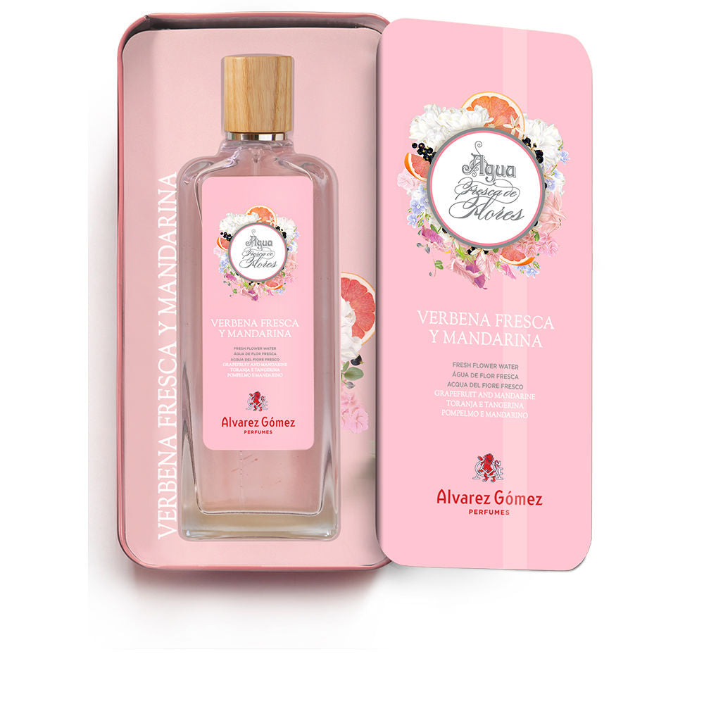 150 ml clear bottle of verbena and mandarin floral eau de cologne, Unisex