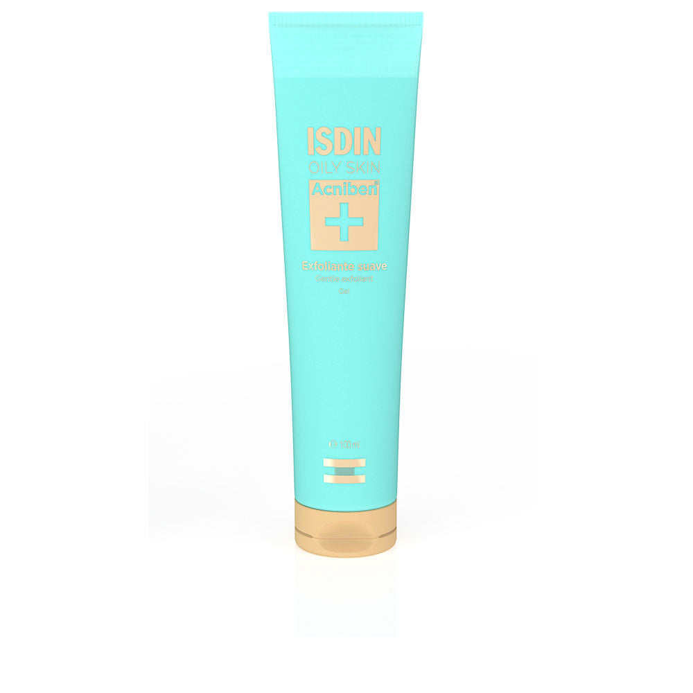 100 ml blue gel exfoliant tube with micro‑granules, zinc formulation, for Women