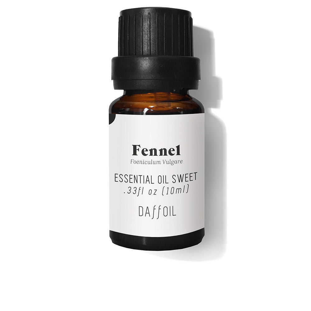 10 ml amber bottle of organic sweet fennel essential oil with dropper