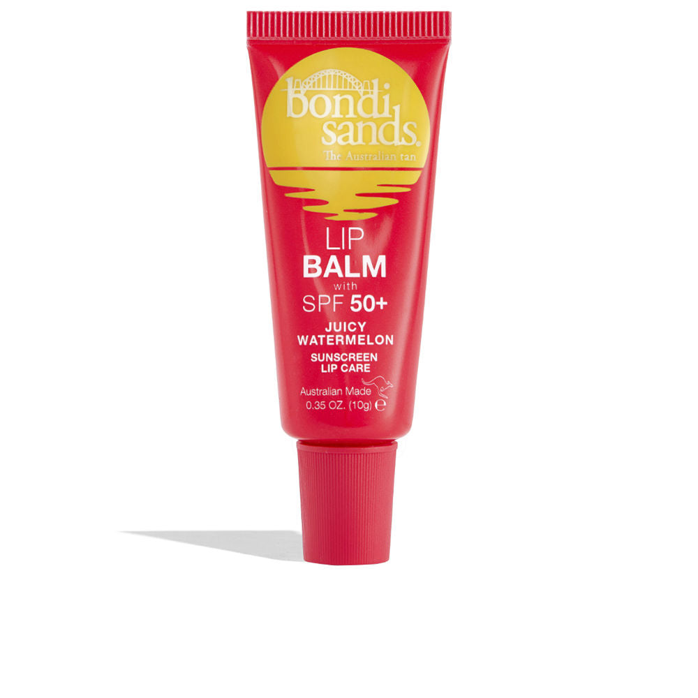 10 g wild strawberry SPF 50+ lip balm in twist stick, pink packaging