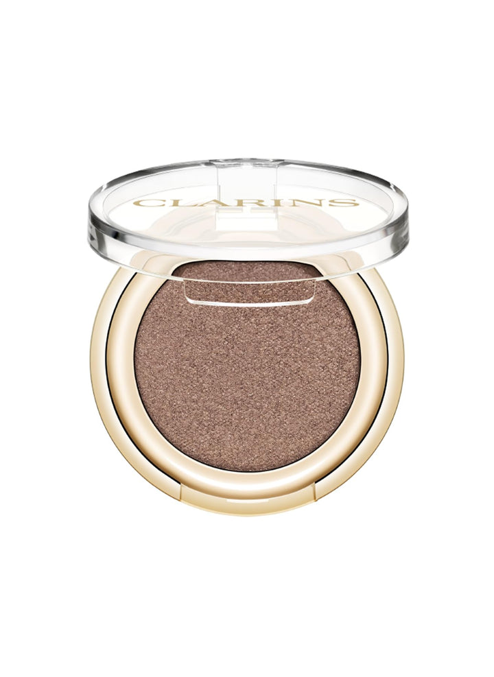 Satin Taupe pressed mineral eyeshadow compact, 1.5 g, brown taupe