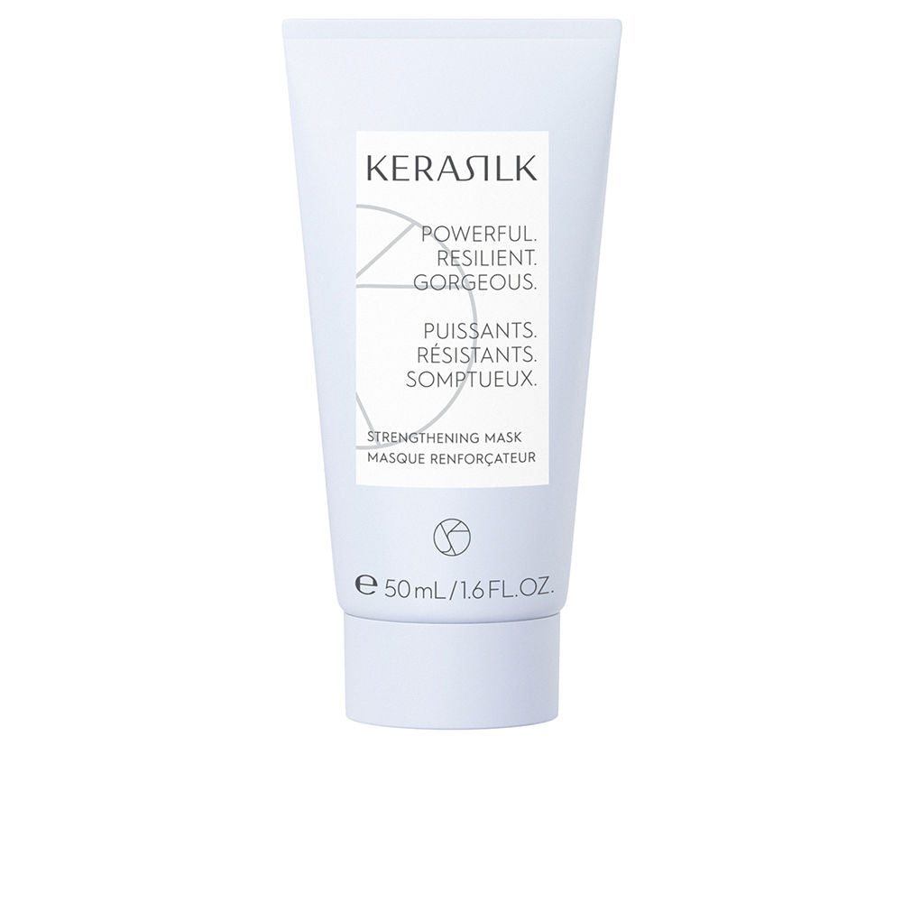 Jar of strengthening hair mask; biomimetic silk formula for dry, damaged hair, 50 ml