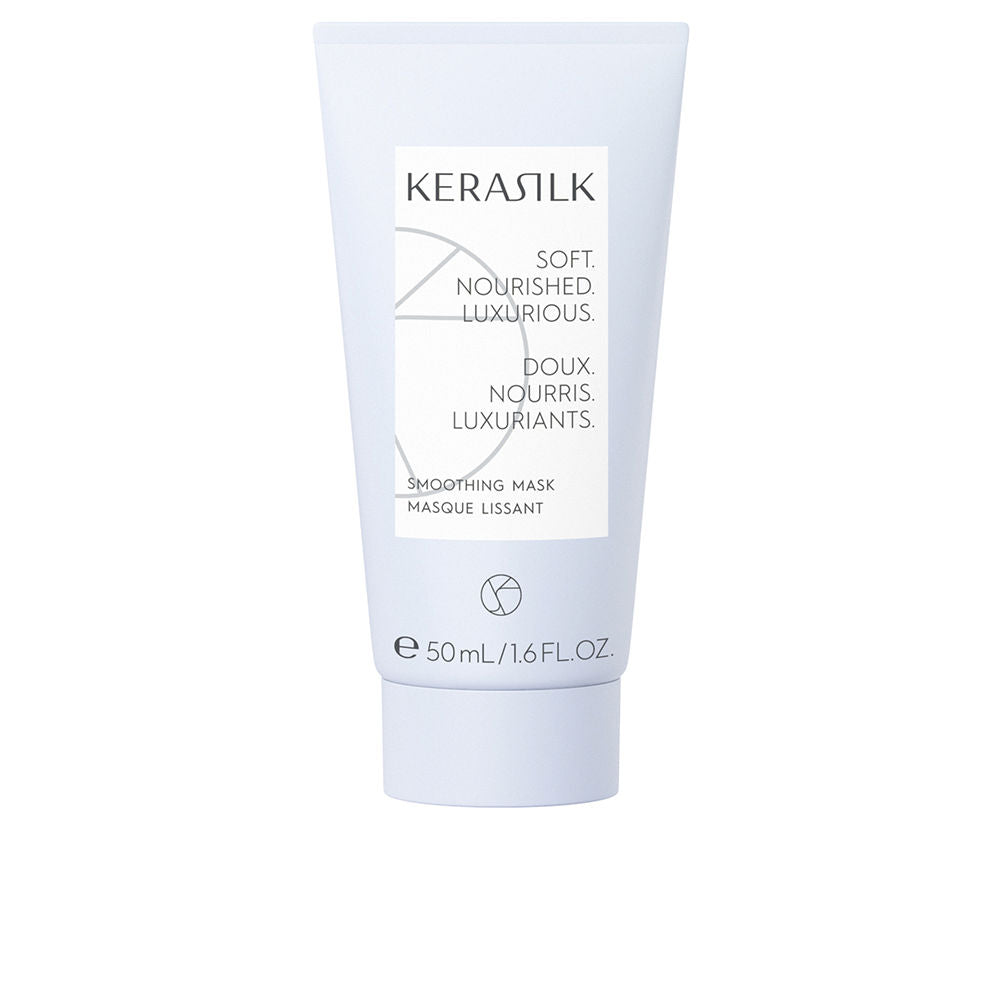 50 ml tube of smoothing hair mask with biomimetic silk and shea oil for women