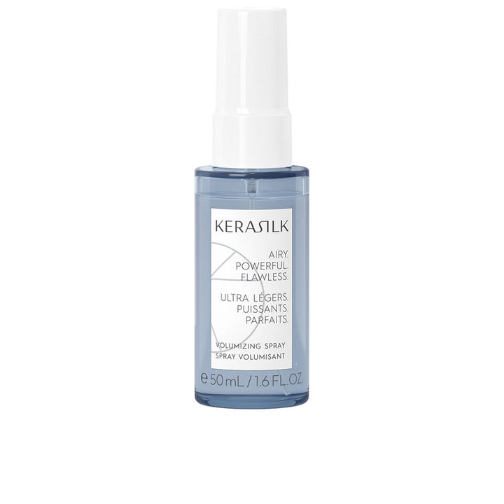 50 ml clear volumizing spray bottle, ultralight mist, blue lotus and silk ingredients