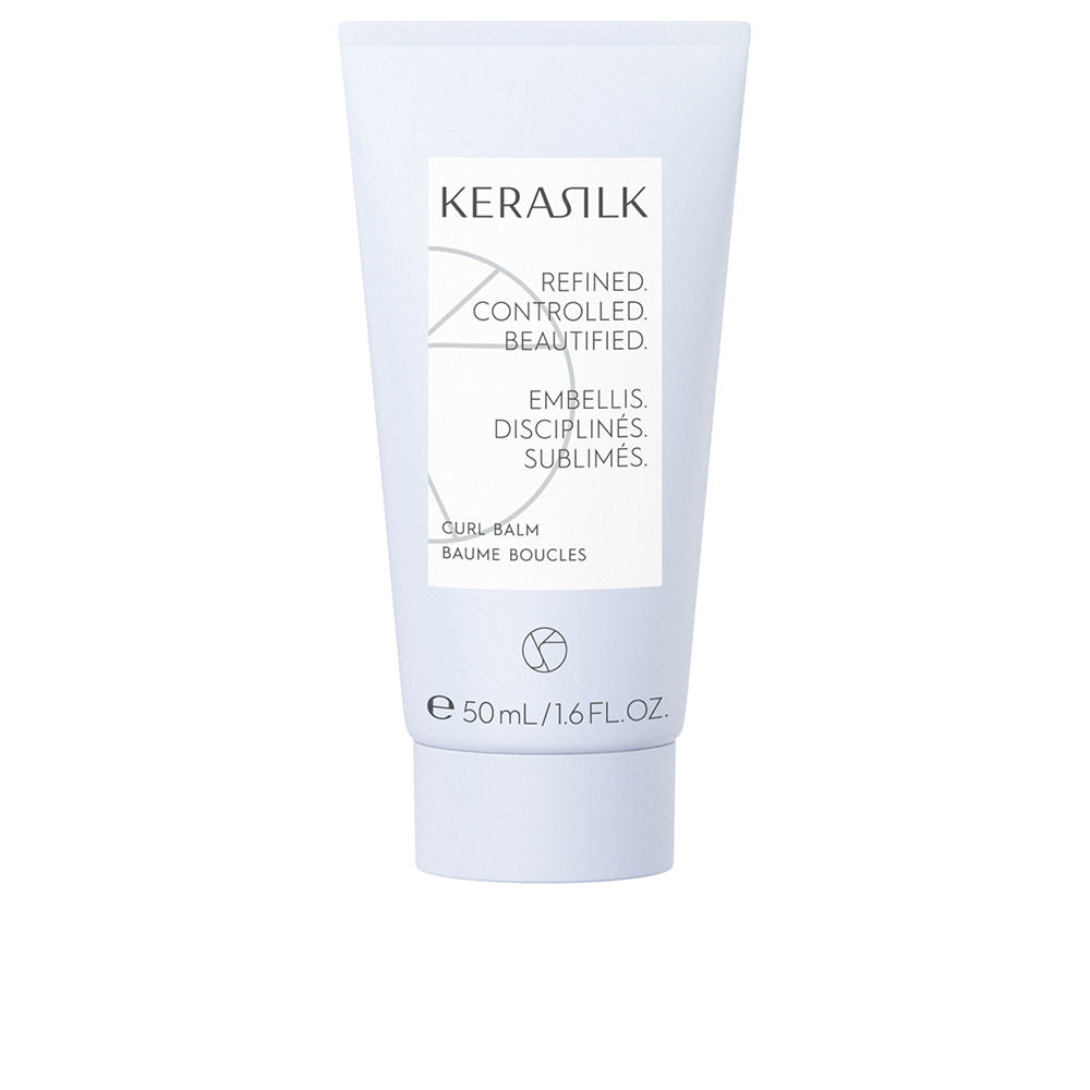 50 ml curl balm tube, biomimetic silk and carnauba formulation