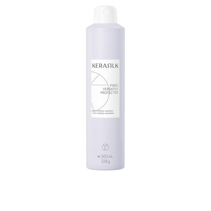 300 ml clear styling spray bottle with silk and blue lotus highlights
