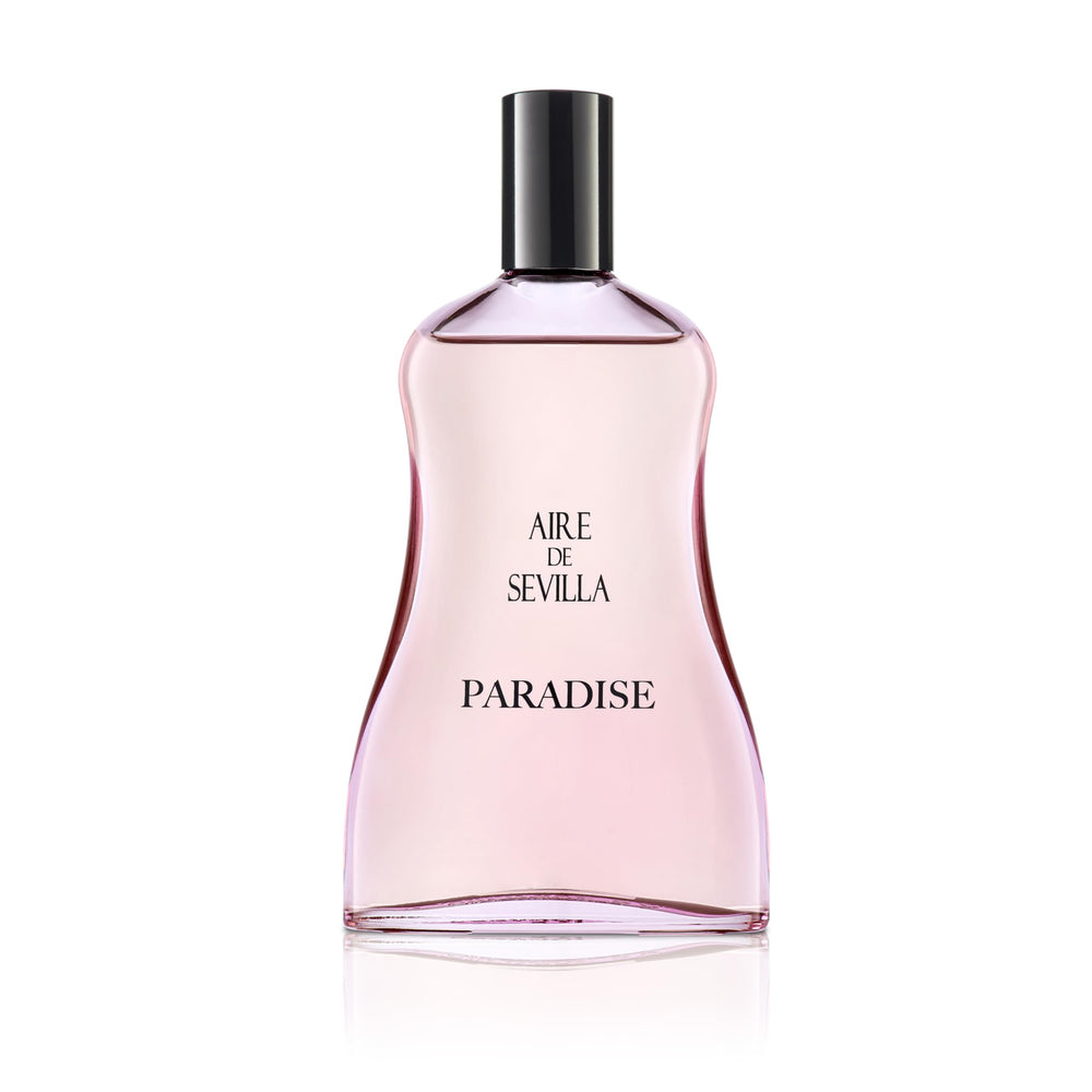 150 ml glass bottle of floral amber eau de parfum, pear and neroli notes